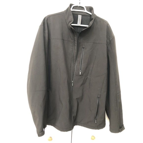 Men Black Weather Proof Jacket NWOT XXL 2XL - Rain Water Windy Big - Picture 1 of 5
